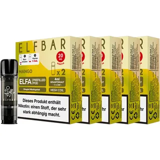 ELFBAR ELFA Prefilled Pod x 2 - Mango 2.0% , 5er Pack