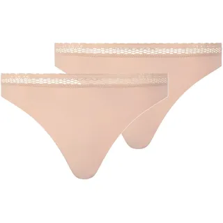 CHANTELLE Cozy Chic Tanga 2er Pack Beige S