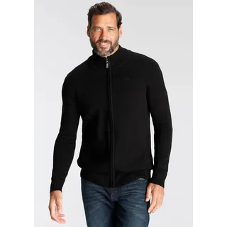 MAN'S WORLD Strickjacke in schwarz | Gr.: XXL