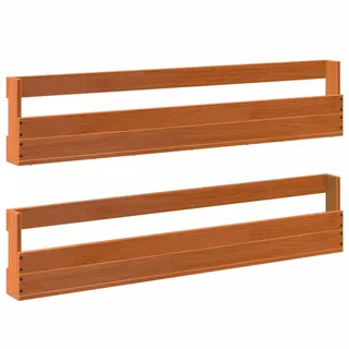 vidaXL Wandregal 110 x 8,5 x 23,5 cm Wachsbraun