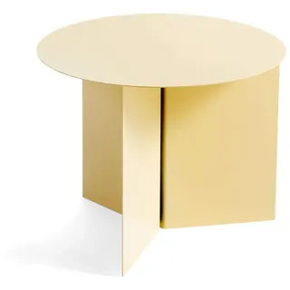 HAY Slit Table Round Hellgelb Stahl 45 x 35,5 cm
