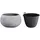 Ø 37 x 21,8 cm grau