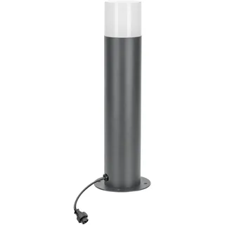 DIEBOLD Wegeleuchte LED 5 W 14x14x45,2 cm inkl. 15 cm PVC Kabel anthrazit