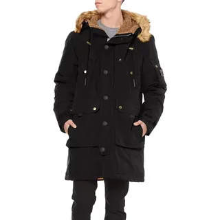 Diesel W-Colby-21  Green Label Padded Parka Schwarz - Schwarz - M