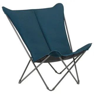 Lafuma Mobilier Garten-Relaxsessel, Dunkelblau, Metall, Kunststoff, 91x87x83 cm, wetterbeständig, UV-beständig, faltbar, Bezug abnehmbar, Gartenmöbel, Liegestühle