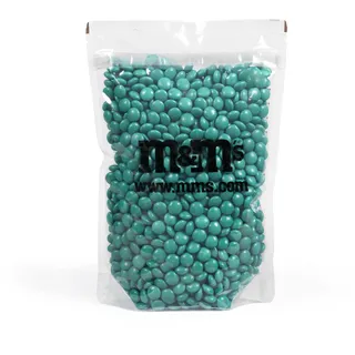 M&M'S Mono, Farbe Milchschokolade, 1,5 kg Tüte Pralinen, DIY Idee, ideal für Hochzeit, Geburtstagsfeier, Süßigkeitenbuffet, Taufe, Gender Reveal (Smaragdgrün)