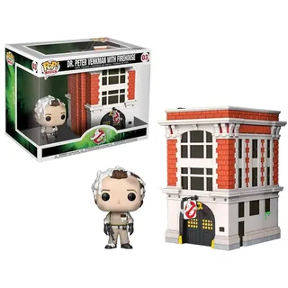 Funko Pop! Town: Ghostbusters-Dr. Peter Venkman with House - Vinyl-Sammelfigur - Geschenkidee - Offizielle Handelswaren - Spielzeug Für Kinder und Erwachsene - Movies Fans - Modellfigur Für Sammler