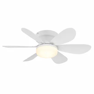 EGLO LED Deckenventilator 52 cm Deckenventilator Weiß