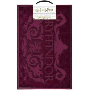 Harry Potter Fußmatte, Gryffindor-Design, 40 x 60 cm, Gummimatte, Geschenke für Frauen, Geschenke für Männer, offizielles Merchandise-Produkt