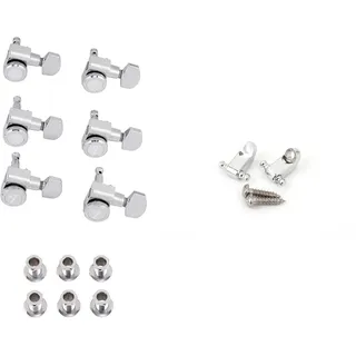 Fender Schaller Locking Mechaniken & FENSTRINGGUIDES String Guides Set%22American Standard chrom%22, 2 Stück