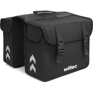 Wiltec Doppel Gepäckträgertasche 30 l schwarz