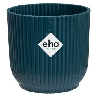 elho Übertopf Vibes fold rund mini, tiefes blau, Ø 11 x H 11 cm, Kunststoff