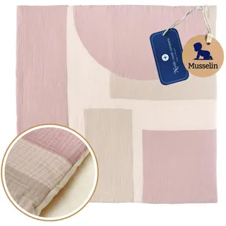 nordic coast company Krabbeldecke, Altrosa, Textil, 100x100 cm, Schlafen, Kuscheln & Schlafen, Krabbeldecken