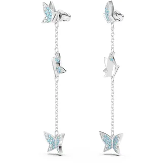Swarovski Ohrhänger Lilia Blau Rhodiniert 5662182