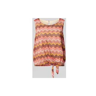Relaxed Fit Top on Häkel-Optik Modell 'Toffee', Hellbraun, L