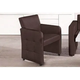 exxpo - sofa fashion Esszimmersessel Barista Kunstleder braun