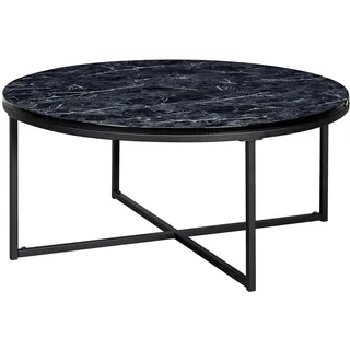FineBuy Couchtisch FB24017 Marmor weiß 80 x 36 x 80 cm