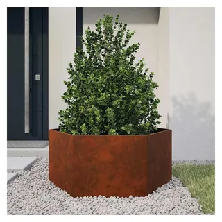 vidaXL Pflanzkübel Rostig 90 x 90 x 45 cm Grau