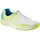 Hallen-Sport-Schuhe in weiß/fluo gelb Gr 10 5