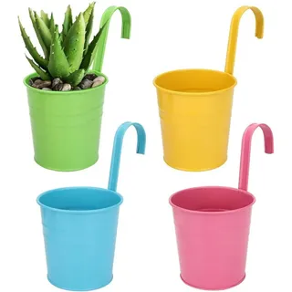 Yiliya Metall-Blumentopf hängend 4 Stück