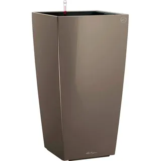 LECHUZA Cubico 30 Komplettset 30 x 30 x 56 cm taupe hochglanz