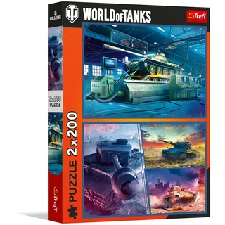 Trefl Panzer-Mission: World of Tanks, 2x200-Teile Puzzle