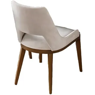 JV Möbel Esszimmerstuhl Stoff beige