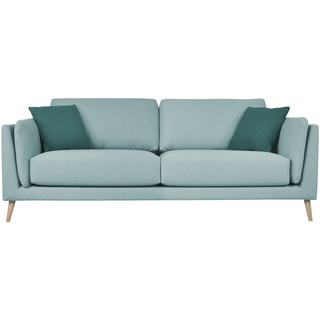 smart Sofa, 3-sitzig  Maxim ¦ blau ¦ Maße (cm): B: 214 H: 87 T: 96