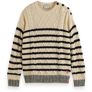 Scotch & Soda 174604 Pullover - Blue White Stripe - M