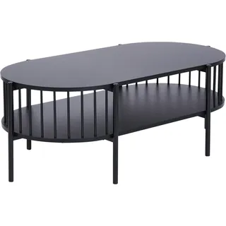 Beliani Couchtisch Schwarz