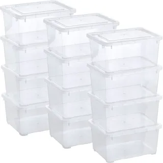 GRIZZLY Aufbewahrungsbox 1,7 L 12-tlg. transparent