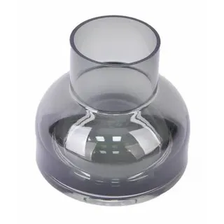 Vielseitige Dekovase für stilvolle Akzente - aus Glas in Anthrazit 18 cm