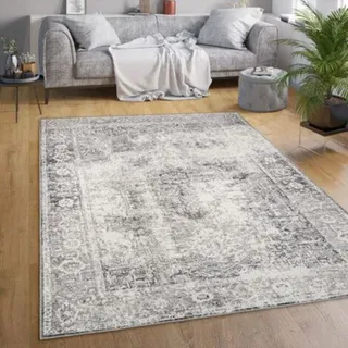 Waschbarer Teppich 140 X 200 Cm – Modernes Flachgewebe – 100 % Polyester – Zertifiziert Schadstofffrei – Geeignet Für Fußbodenheizung Bis 24 °c