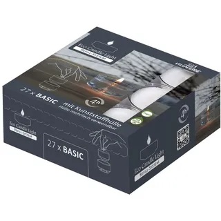 Villa Verde Teelichter Basic ecl mit Hülle, 27 er Pack Deko Weihnachten - Villa Verde