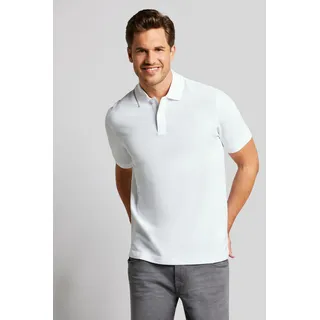 Poloshirt BUGATTI, Herren, Gr. XXL, weiß, 100% Baumwolle, casual, normal, ohne Ausschnitt, Kurzarm Rippbündchen, Shirts, mit körpernaher Passform