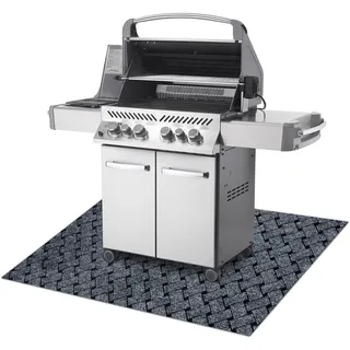 VECTRA Grillschutzmatte für Terrasse draussen hellgrau 100x150 cm