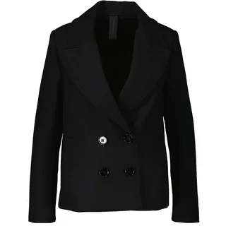 Drykorn Damen Kurzmantel 'Iverness' (DE/NL/SE/PL, Numerisch, 34, Regular, Regular, Schwarz) - 34