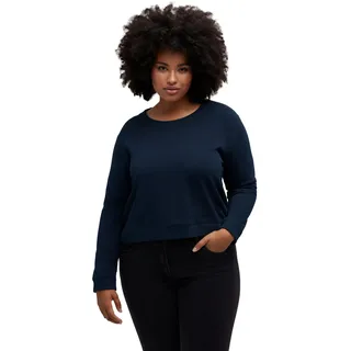 Ulla Popken, Damen, große Größen, Cropped Sweatshirt - 46-48