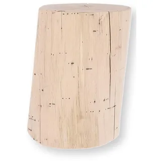 jan kurtz Hocker Block Holz 29 x 38 x 29 cm Beige