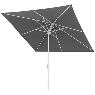 paramondo Sonnenschirm interpara Sonnenschirm, 3x3 m, quadratisch, grau, Gestell: weiß, LxB: 300x300 cm, abknickbar, Aluminium/Polyester grau