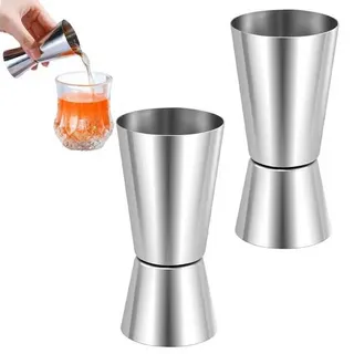 2 Stück Cocktail Messbecher,Messbecher Cocktail,Cl Messbecher Cocktail,Jigger,Cl Messbecher,Cocktail Messbecher,2cl 4cl,Barmass