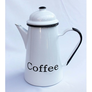 DanDiBo Kaffeekanne 578TB Coffee emailliert 22 cm Wasserkanne Kanne Emaille Nostalgie Tee