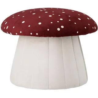 Bloomingville Lue Hocker Polyester Ø 37 x 30 cm Rot