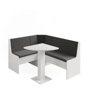 Vicco Eckbankgruppe Ramon, Weiß, 60 x 60 cm mit ecktisch