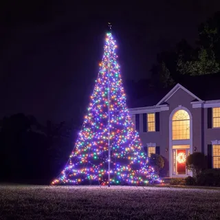 Fairybell LED Weihnachtsbaum BxH: 3,5x6m 1200 LED Leuchten Outdoor Mehrfarbig