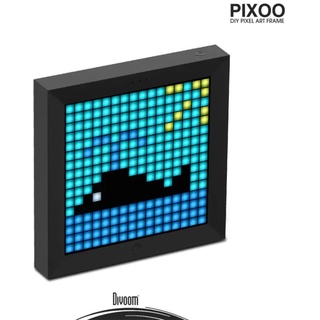 DIVOOM LED-Bilderrahmen Divoom Pixoo 16 LED Pixel Art Decoration WiFi dekorativer Bilderrahmen, Pixel Rahmen, Pixel-Art, Gaming Zimmer Dekoration