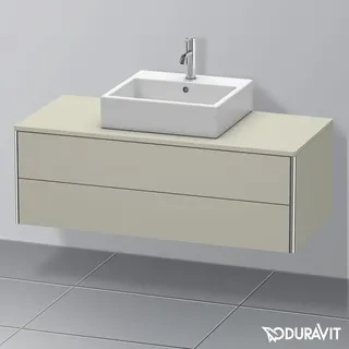 Duravit Waschtischunterschrank 2 Auszüge 120 x 40 x 54,8 cm Taupe Seidenmatt