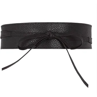 CHIC DIARY Damen Fashion Gürtel Breiter Taillengürtel Hüftgürtel Bindegürtel Ledergürtel in vielen Farben, Schwarz, Einheitsgröße - Einheitsgröße