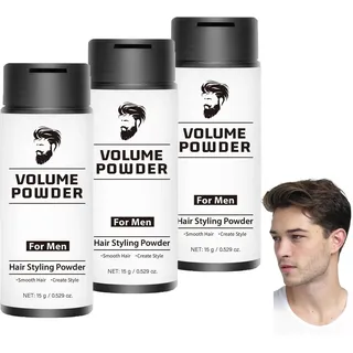 Volumen Puder Haare, Haarpuder Männer, Texture Powder, Styling Powder für Den Täglichen Gebrauch, Leicht Aufzutragen (3Pcs)
