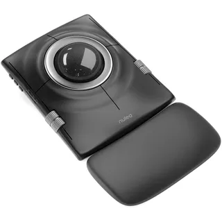 Nulea M512 Kabellose Trackball-Maus, ergonomischer 55-mm-Trackball, einstellbare DPI für präzise Steuerung, kompatibel mit Links- oder Rechtshänder, wiederaufladbar-Black